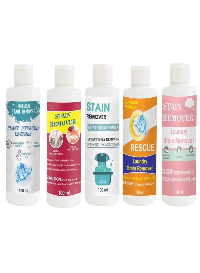 TOOVUS Stain Remover Combo Pack of Shirt, Red, Doll, Orange and Pink Stain Remover | Multi-Surface Cleaning Solution for Clothes, Fabrics, Upholstery (100 g Each) - Image 1